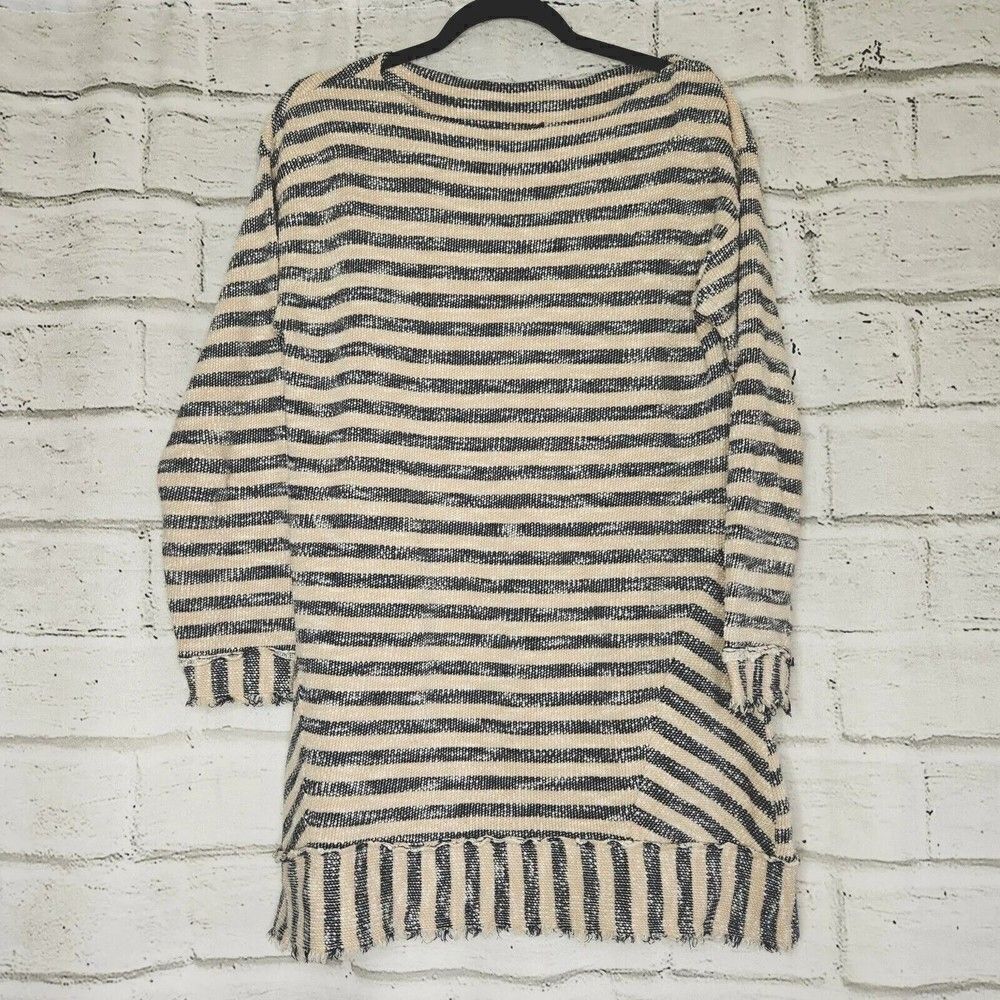 Soft Surroundings Women's Sweater Striped Marina Pullover Nautical Medium